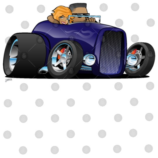 Highboy hot rod deep purple roadster Digital Files