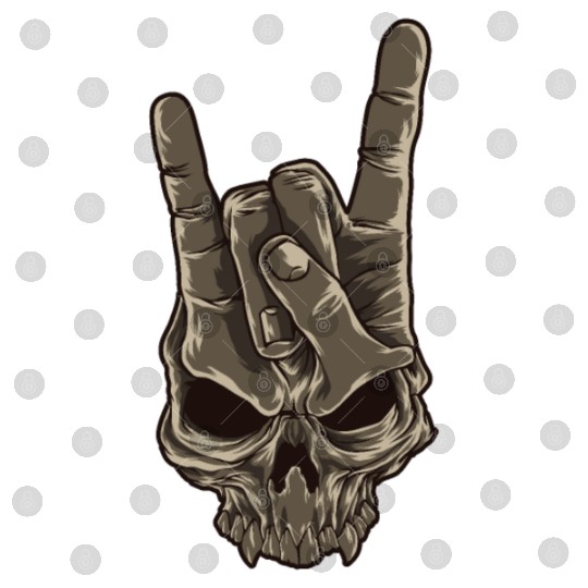 Devil Horns Sign | Heavy Metal Hand Gesture Music Digital Files