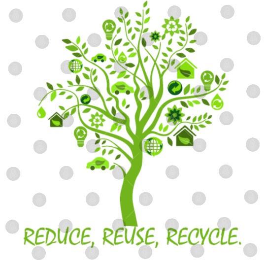 Green Wood Reduce Reuse Recycle Digital Files