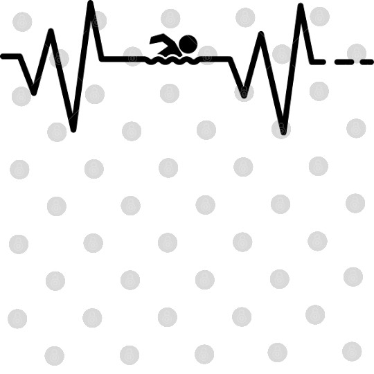 Heartbeat Swimming Swimmer Lifeguard Gift Idea Digital Files