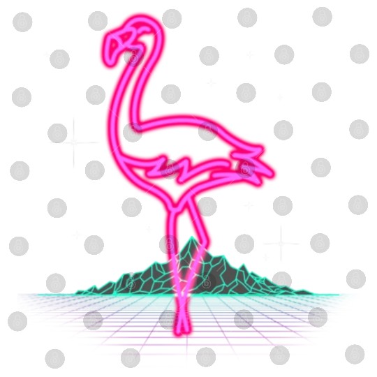 Retro Flamingo Gift Idea Digital Files