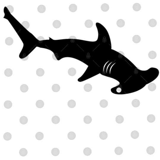 Silhouette design - Hammerhead Shark Digital Files