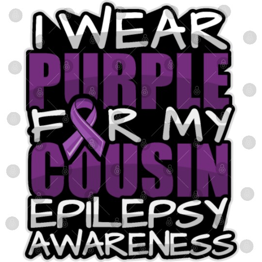 I wear purple for my cousin Epilepsy awareness - Digital Files