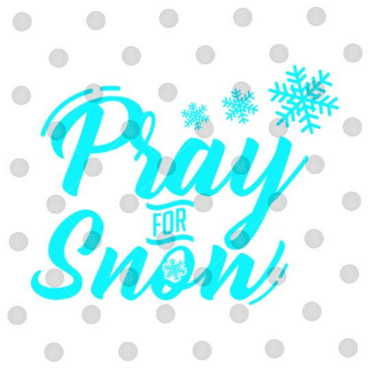 Pray for Snow Snow White Christmas Praying Digital Files