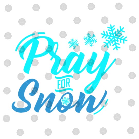 Pray for Snow Snow White Christmas Praying Digital Files