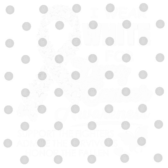 Men Women I Wear White For Lung Cancer Awareness Digital Files