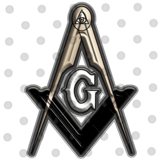 Freemason Compass Metal White Sharp Digital Files