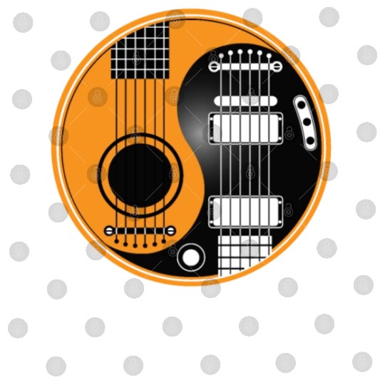 Guitar Ying Yang Digital Files