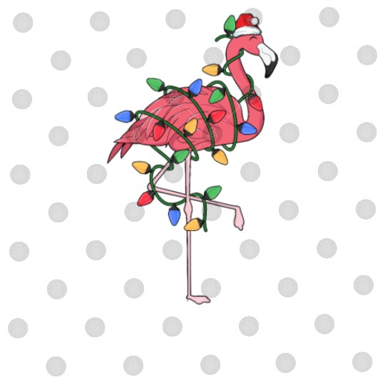Fa La La Mingo Flamingo Christmas Tree Lights Digital Files