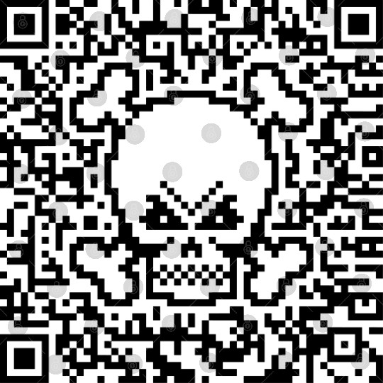 Skull And Crossbones (Quick Response Code / POS) Digital Files