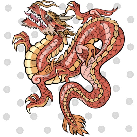 big red chinese dragon Digital Files