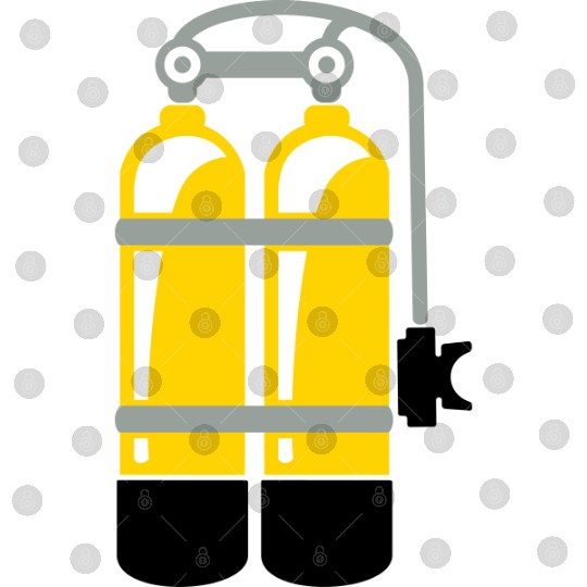 Discover Oxygen bottle - gift for divers Digital Files