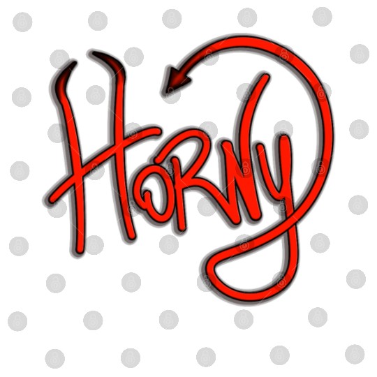 Horny Devil Funny Horns Pun Digital Files