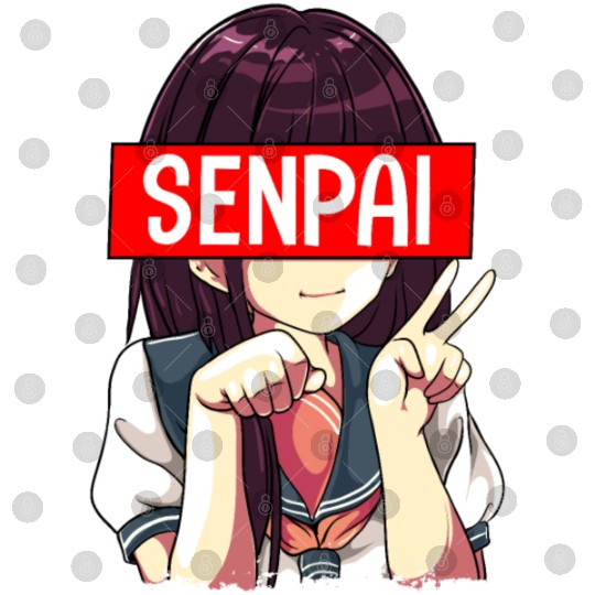 Senpai Anime Girl Japanese Cute Manga Kawaii Digital Files