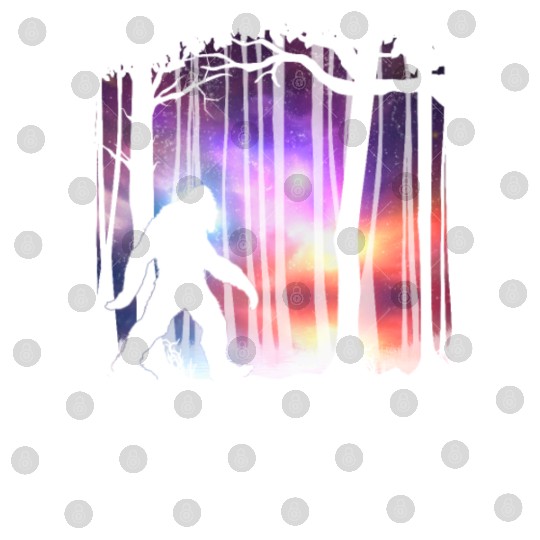 Bigfoot Northern Lights - Space Galaxy Aurora Digital Files