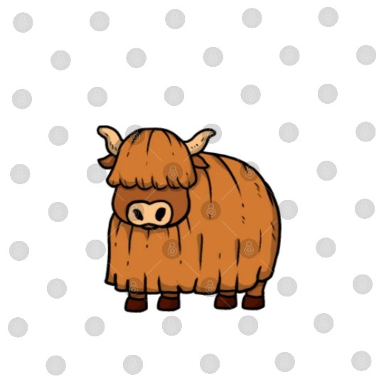 Cute Yak Animal Cattle Bird Gift Idea Digital Files