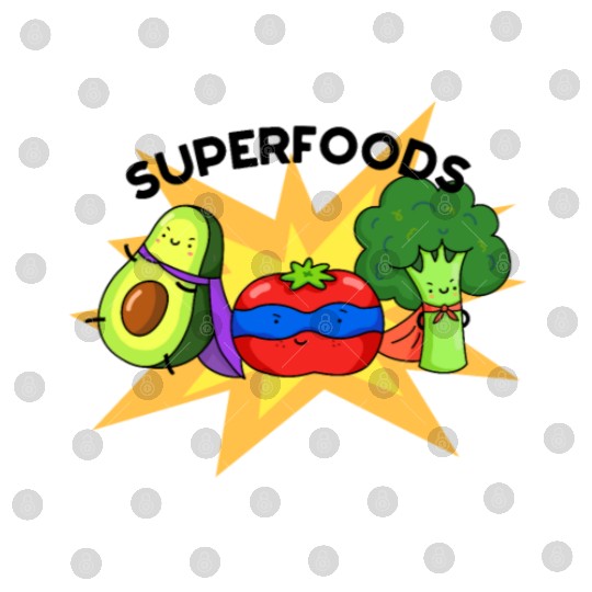 Superfoods Cute Vegetable Pun Digital Files