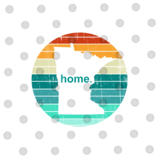 Unique Vintage Retro Style Home State Minnesota - Digital Files