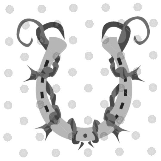 Horseshoe Wrapped in Barbed Wire Digital Files