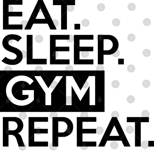 Eat Sleep Gym Repeat, fitness, workout, exercise Digital Files
