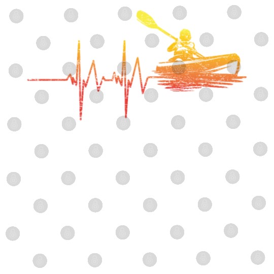 Kayak Heart Beat EKG Gift Digital Files