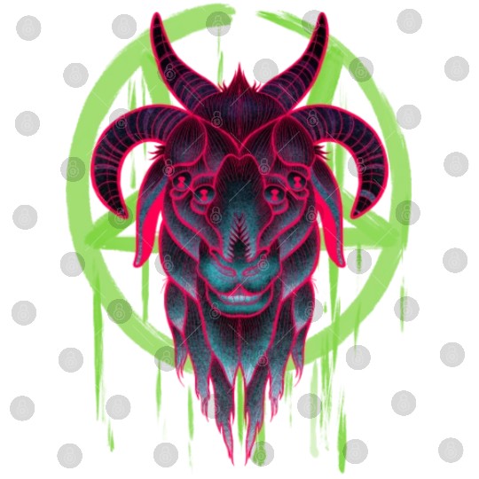 Neon Baphomet Digital Files