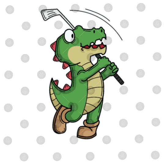 Tyrannosaurus-Rex Crocodile plays Golf Digital Files