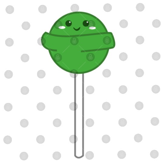 Cute Green Lollipop Digital Files