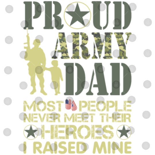 Proud Army National Guard Dad American Flag Digital Files