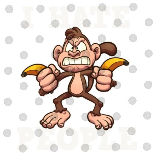 I Hate People Monkey Digital Files