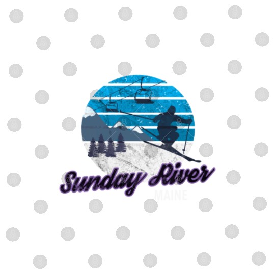 Sunday River Newry Maine New England Ski Snowboard Digital Files