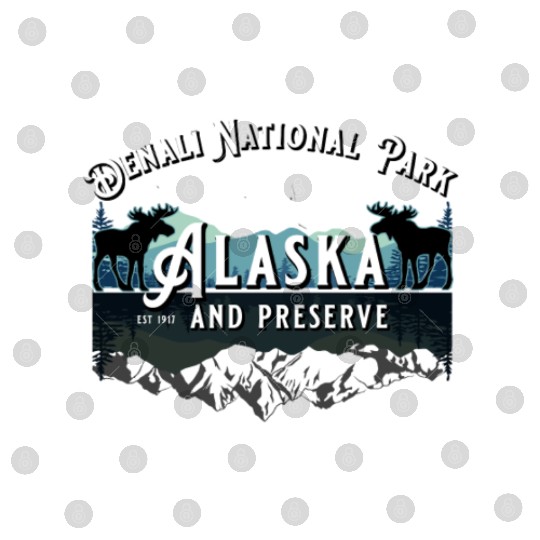 Denali National Park Alaska Ak Usa Moose Souvenir Digital Files