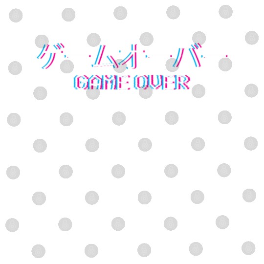 Vaporwave Game Over Japanese Text Gift Digital Files