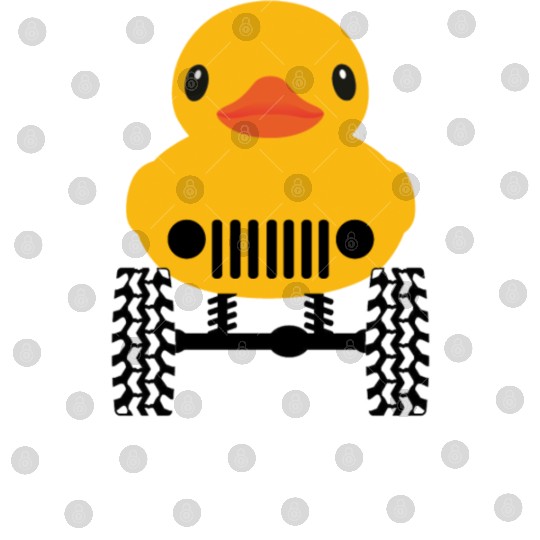 Cute Jeep Rubber duck on Offroad wheels duckduck Digital Files