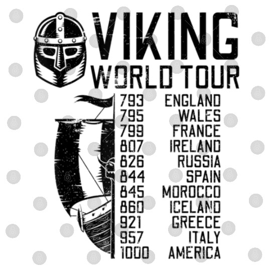 Viking World Tour Norse Mythology Gift Historical Digital Files