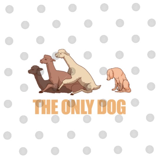 Only Dog At Llama Orgy Puppy Alpaca Farm Animals Digital Files