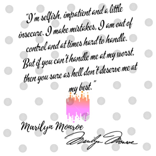Eco Digital Files quote Marilyn Monroe