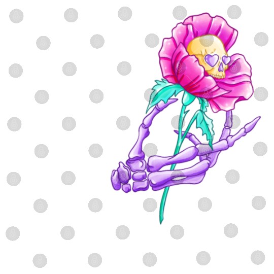 Til Death Valentine Skeleton Hand Skull Flower Digital Files