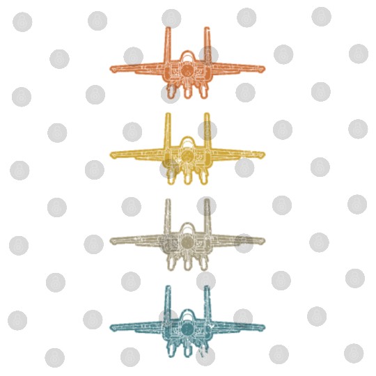 Retro F-15 Eagle Fighter Jet Vintage F15 Airplane Digital Files