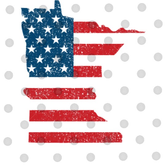 Minnesota Vintage American Flag USA Patriotic Digital Files