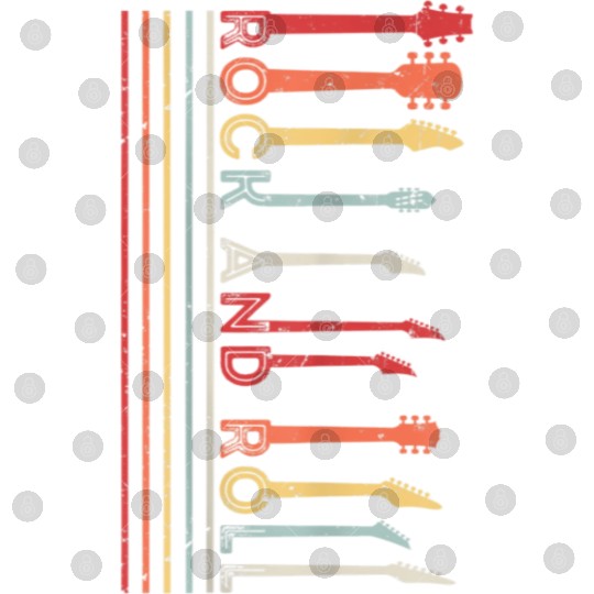 Classic Rock And Roll Vintage Digital Files Concert Band