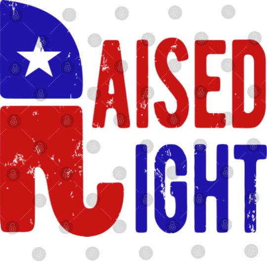 Raised Right Proud Republican Elephant Logo Usa Digital Files