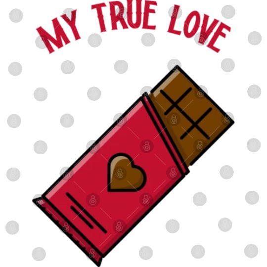 True Love - Funny Chocolate Valentines Day Digital Files