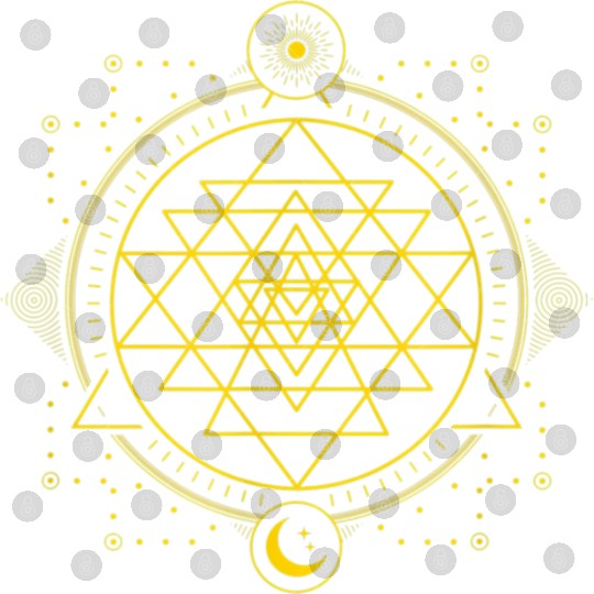 Sri Yantra Geometry Chakra Sun and Moon Digital Files