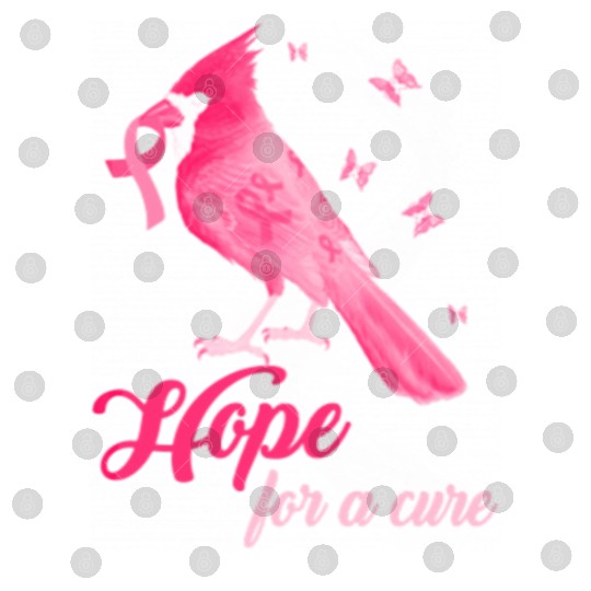 Breast Cancer Cardinal bird hope for a cure Digital Files