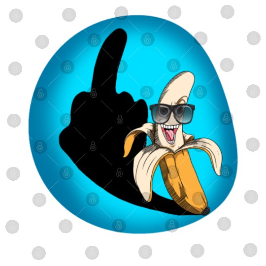 Dirty joke middle finger banana halloween shadow Digital Files