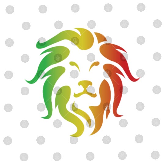 Lion Rasta colored Lion Art Digital Files