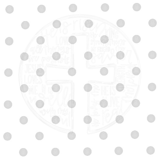 Cross With Words He is Risen Digital Files