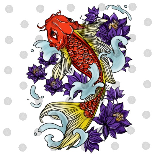 Koi Fish Cool Japanese Tattoo Japan Carp Gift Idea Digital Files