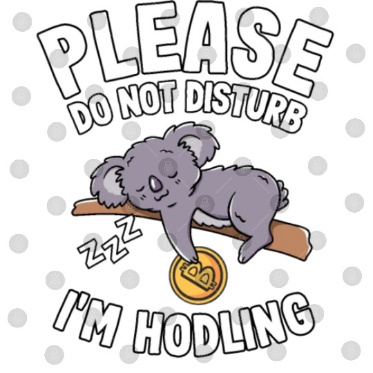 Please Do Not Disturb Funny Bitcoin Koala Hodl BTC Digital Files